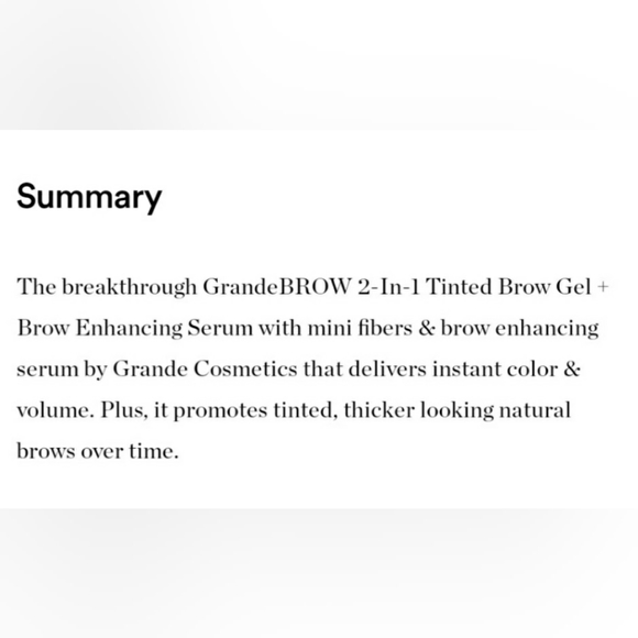 TRAVEL GRANDE BROW 2-IN-1 TINTED BROW GEL + ENHANCING SERUM. - Picture 10 of 16